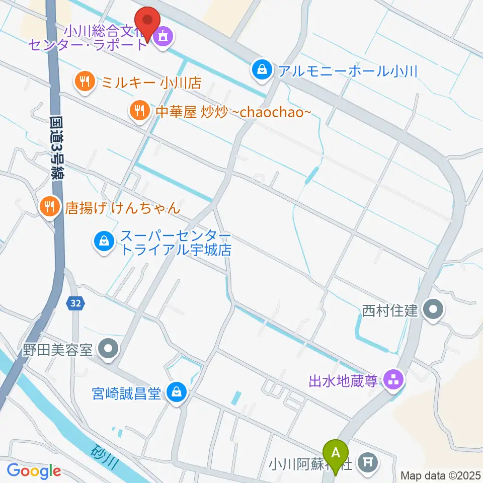小川総合文化センター ラポート周辺のホテル一覧地図