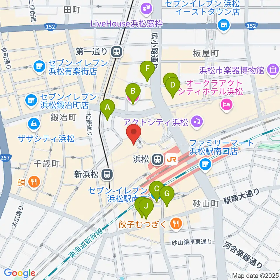 えんてつホール周辺のホテル一覧地図