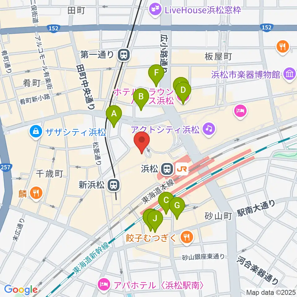 えんてつホール周辺のホテル一覧地図