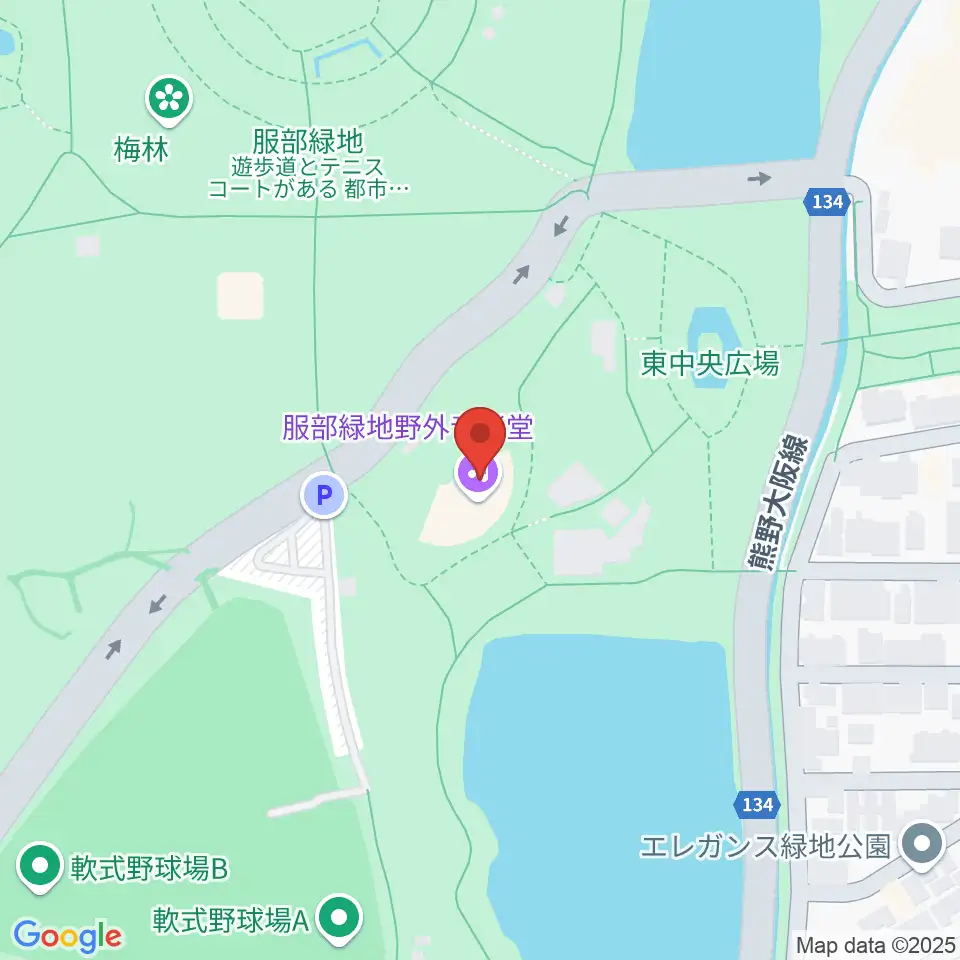 服部緑地野外音楽堂周辺のホテル一覧地図