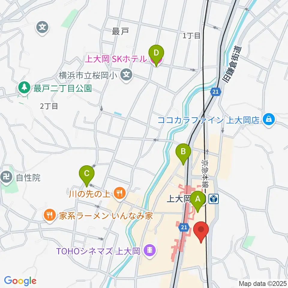 港南区民文化センター ひまわりの郷周辺のホテル一覧地図