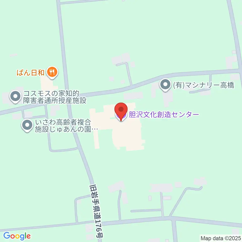 胆沢文化創造センター周辺のホテル一覧地図