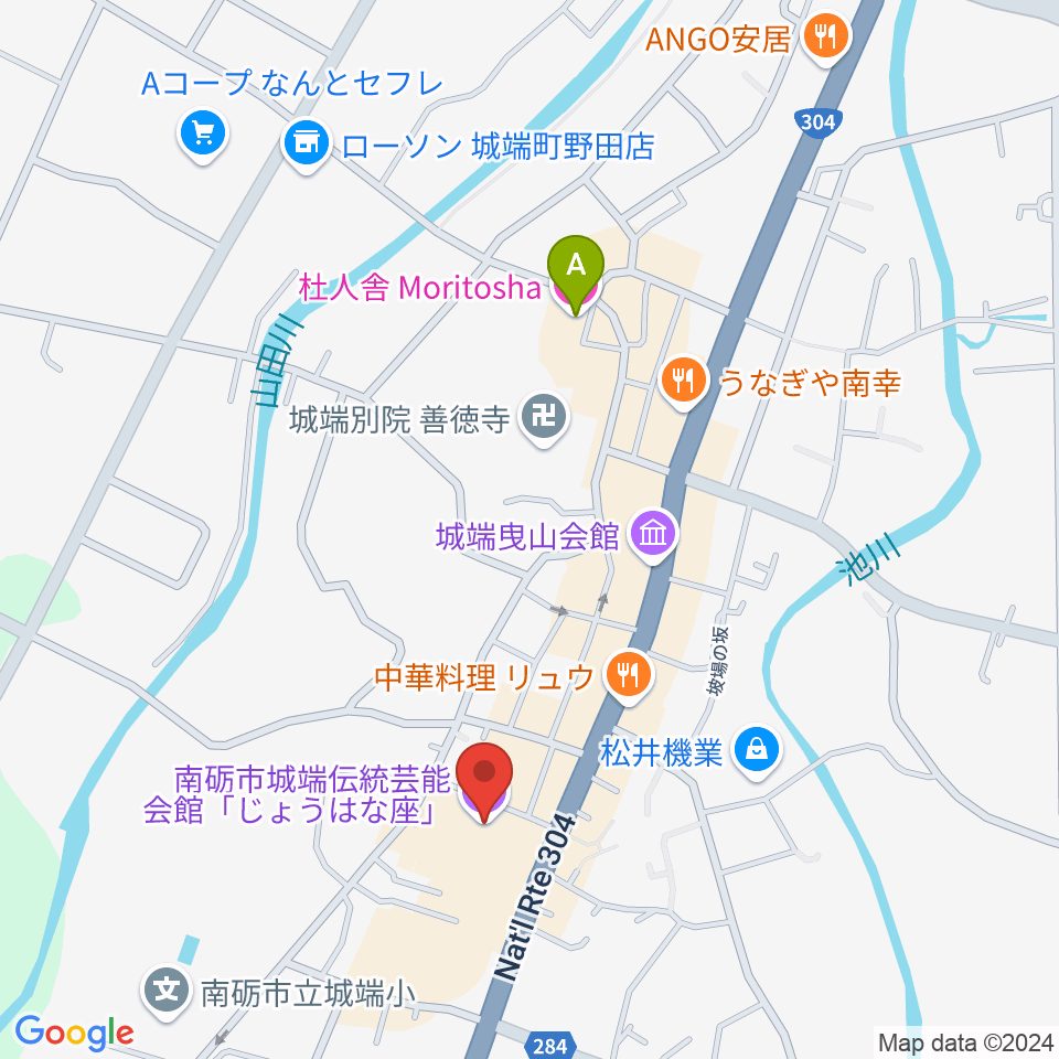 じょうはな座周辺のホテル一覧地図