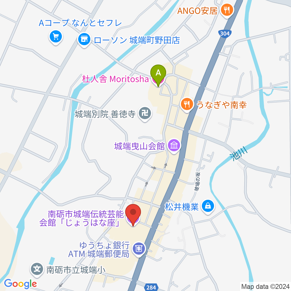 じょうはな座周辺のホテル一覧地図