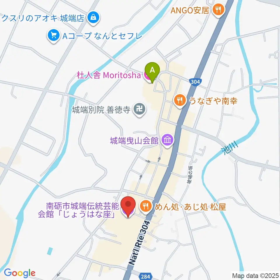 じょうはな座周辺のホテル一覧地図