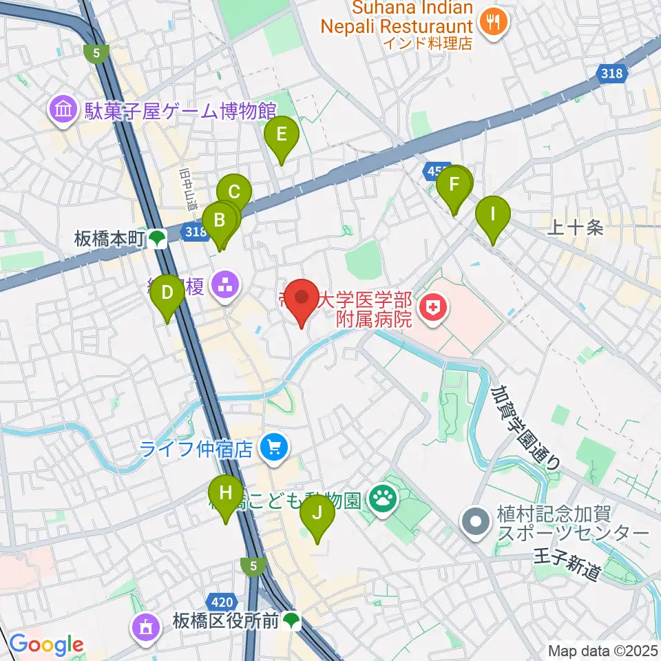 リボーンウッドスタジオ周辺のホテル一覧地図