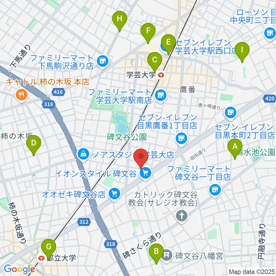 碑文谷APIA40周辺のホテル一覧地図