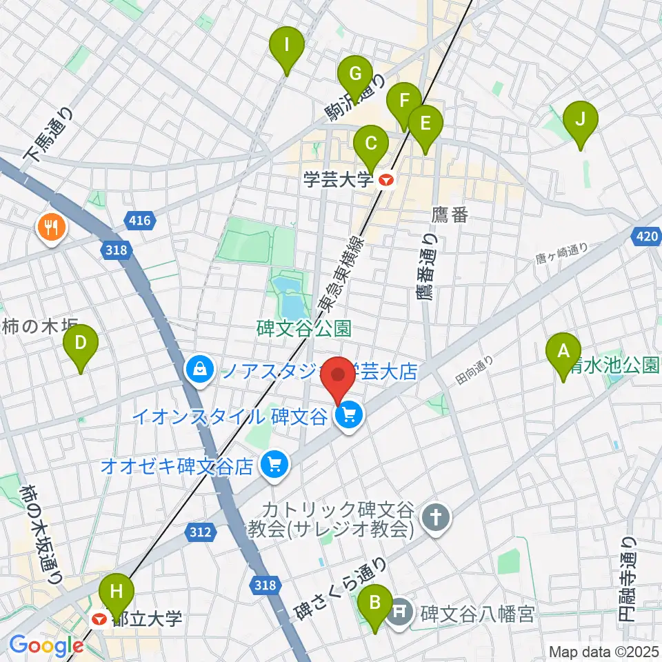 碑文谷APIA40周辺のホテル一覧地図
