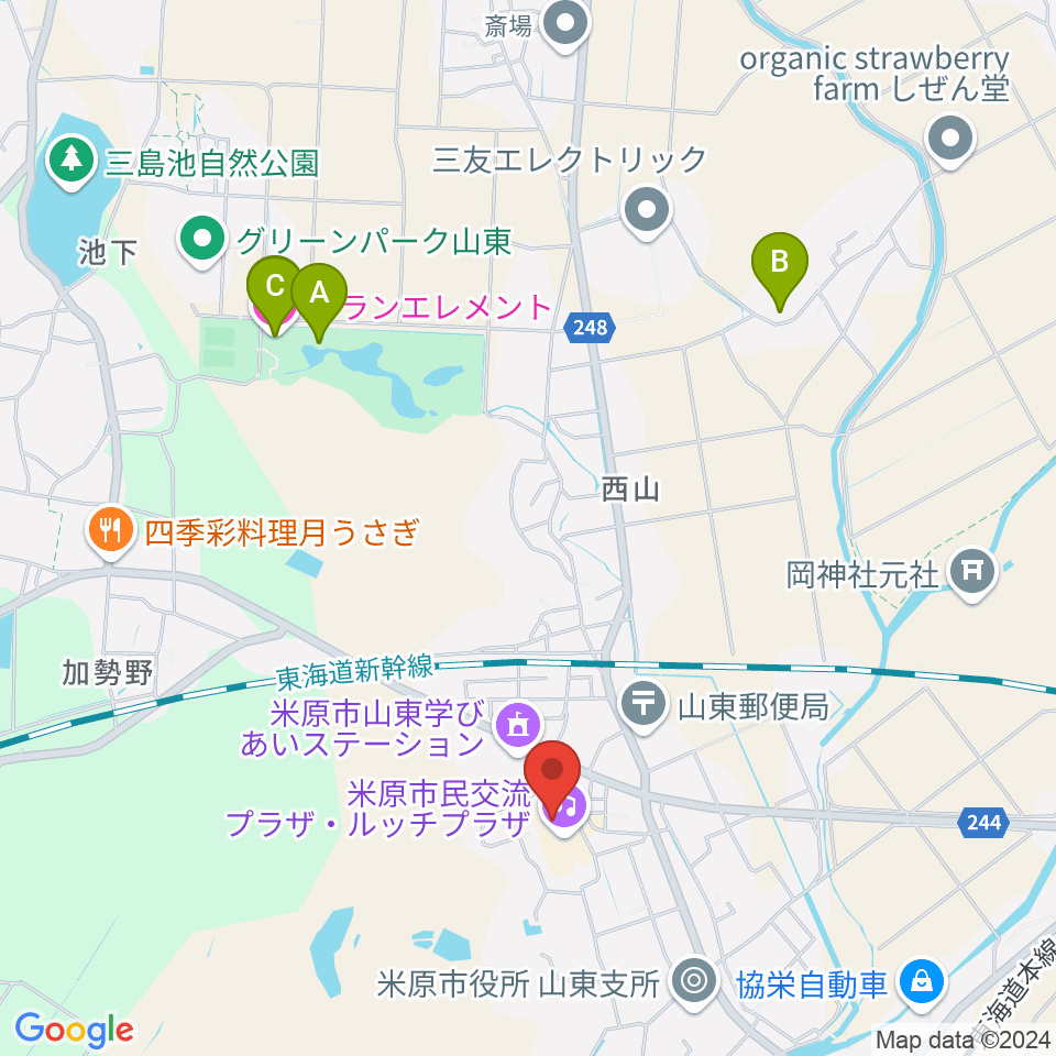 ルッチプラザ ベルホール310周辺のホテル一覧地図