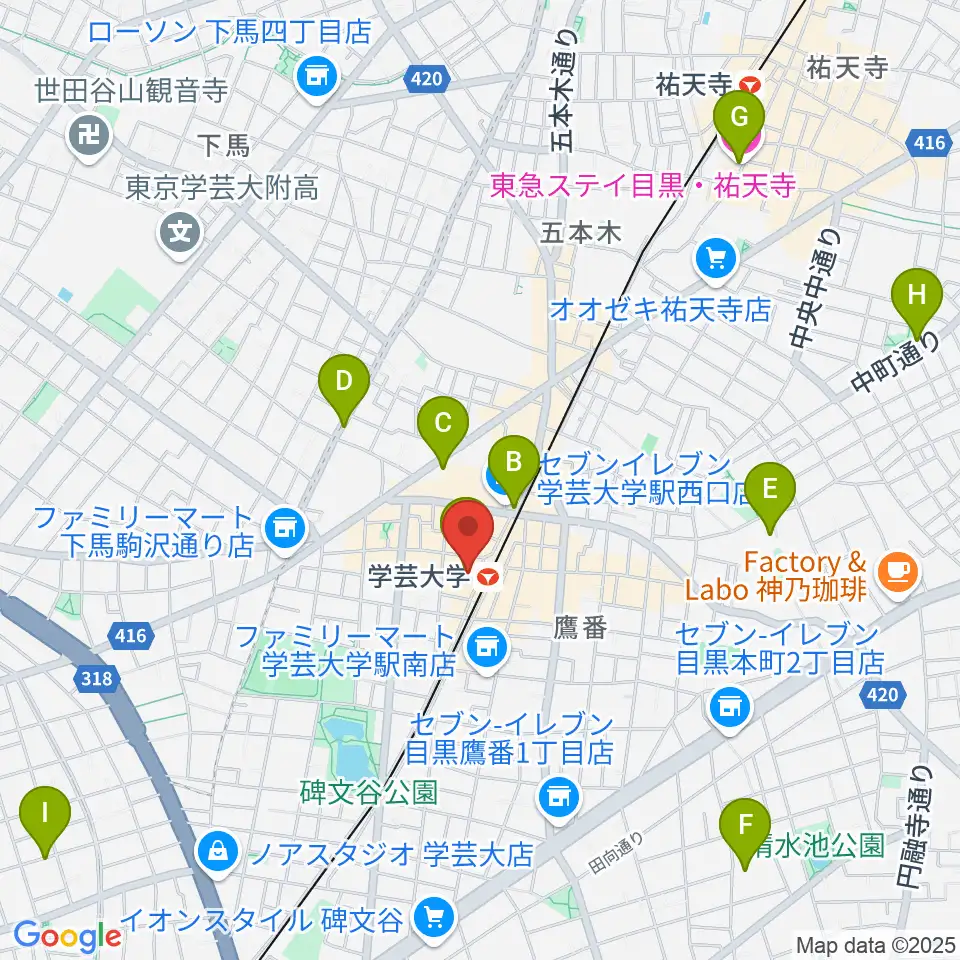 A-TRAIN周辺のホテル一覧地図
