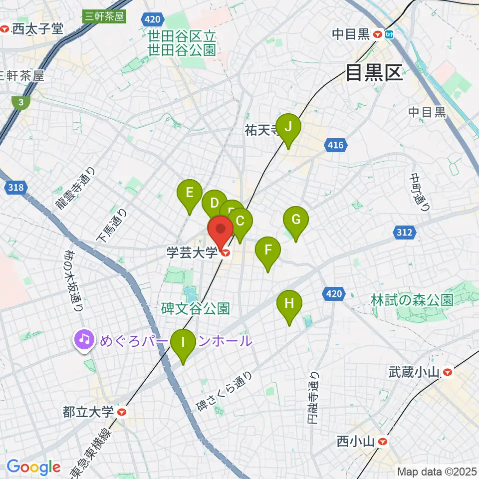 A-TRAIN周辺のホテル一覧地図