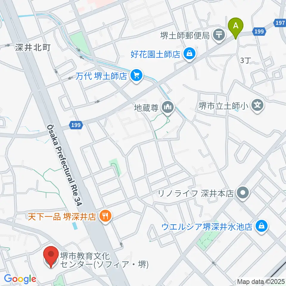 ソフィア・堺周辺のホテル一覧地図