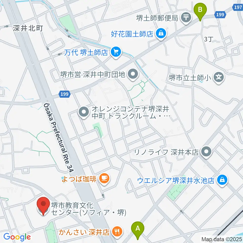 ソフィア・堺周辺のホテル一覧地図