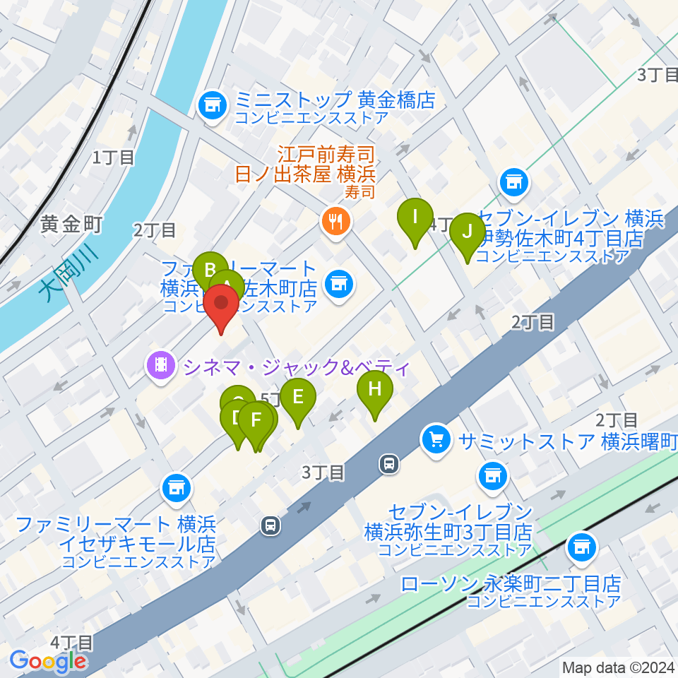 ライブ＆ダイニング シュール周辺のホテル一覧地図