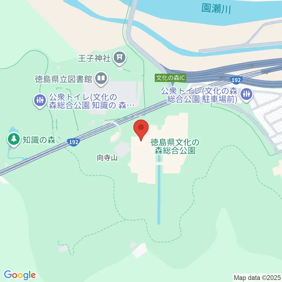 徳島県立21世紀館周辺のホテル一覧地図