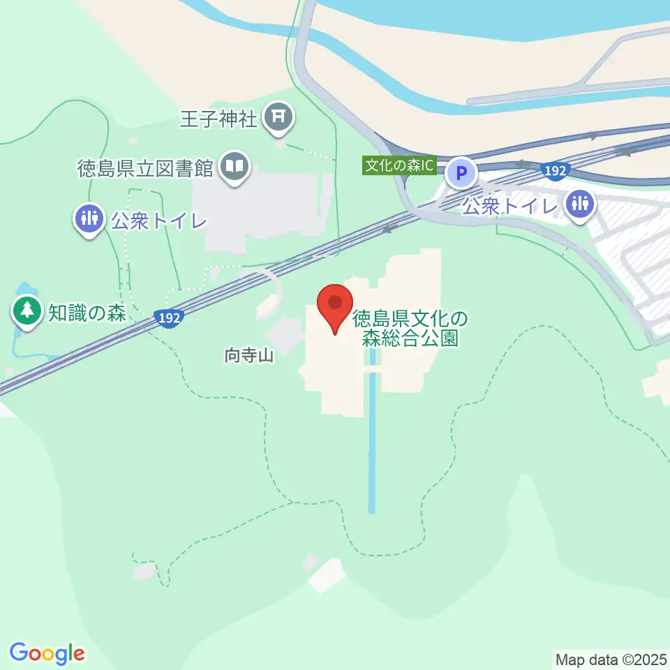 徳島県立21世紀館周辺のホテル一覧地図