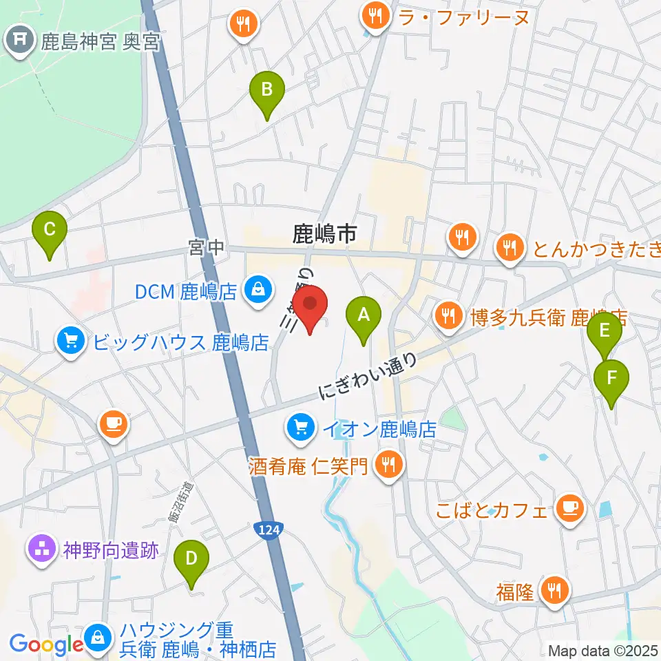 高正U&Iセンターホール周辺のホテル一覧地図
