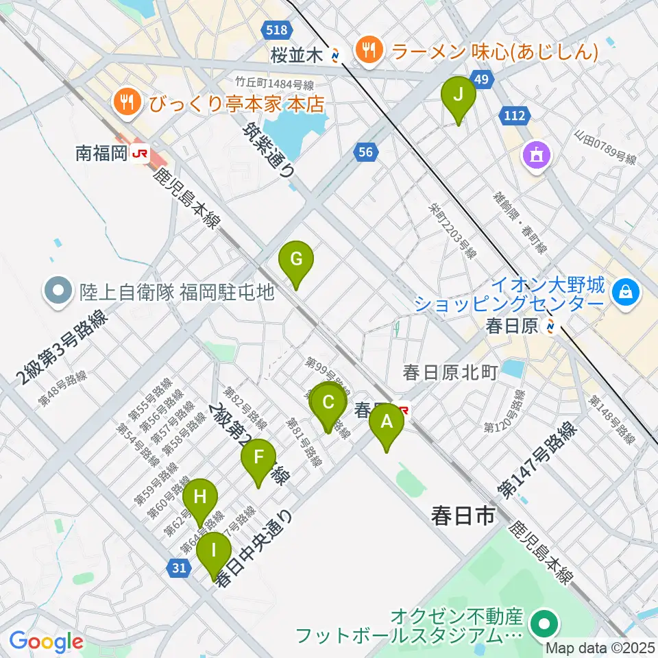 クローバープラザ周辺のホテル一覧地図