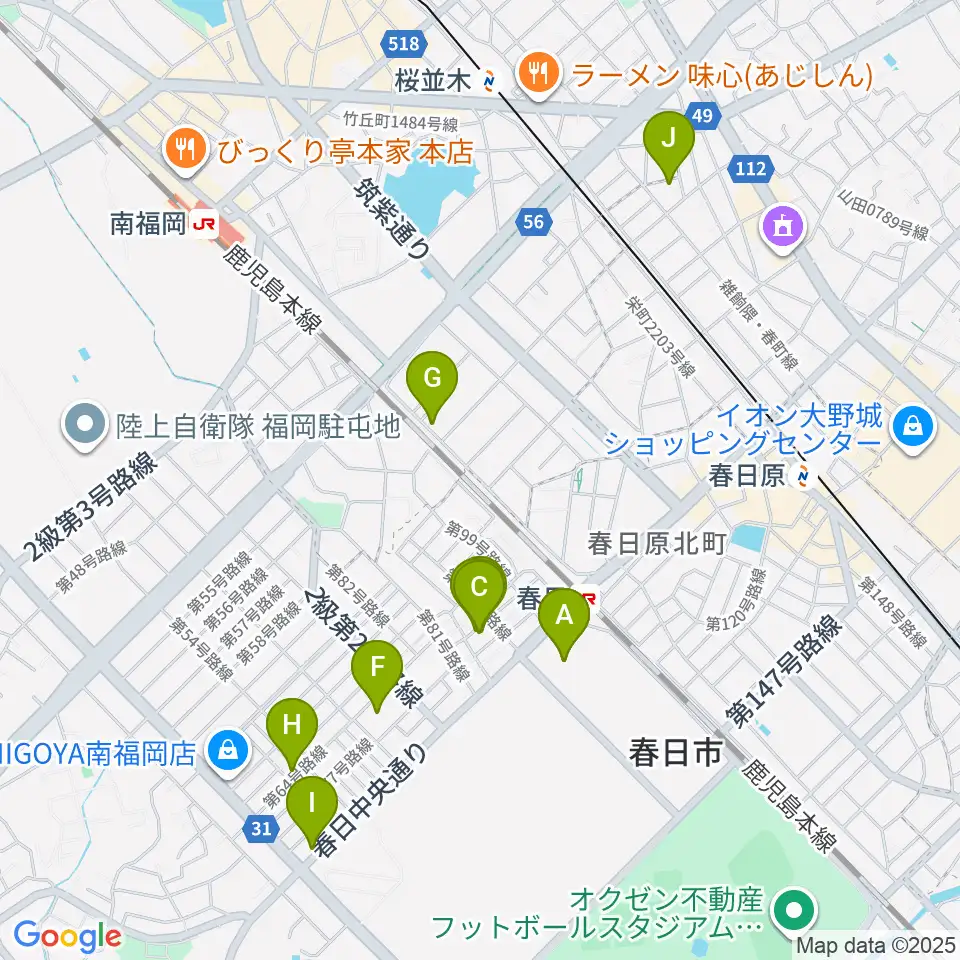 クローバープラザ周辺のホテル一覧地図