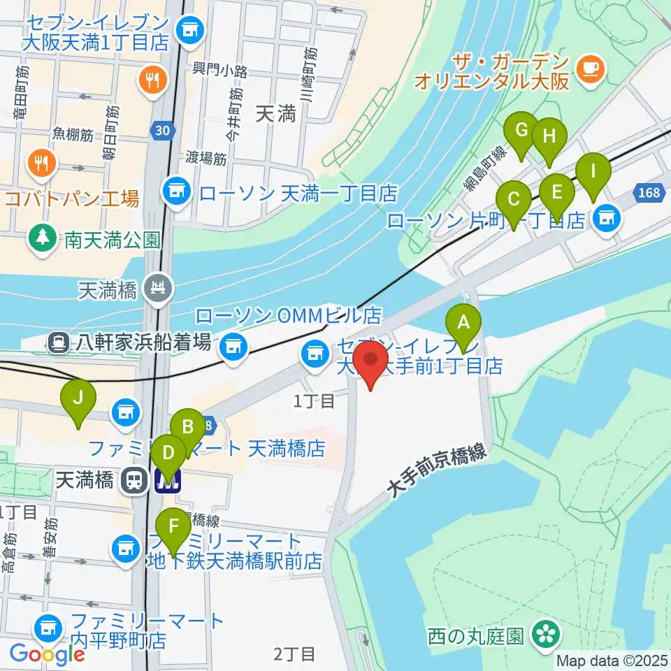 大阪ドーンセンター周辺のホテル一覧地図