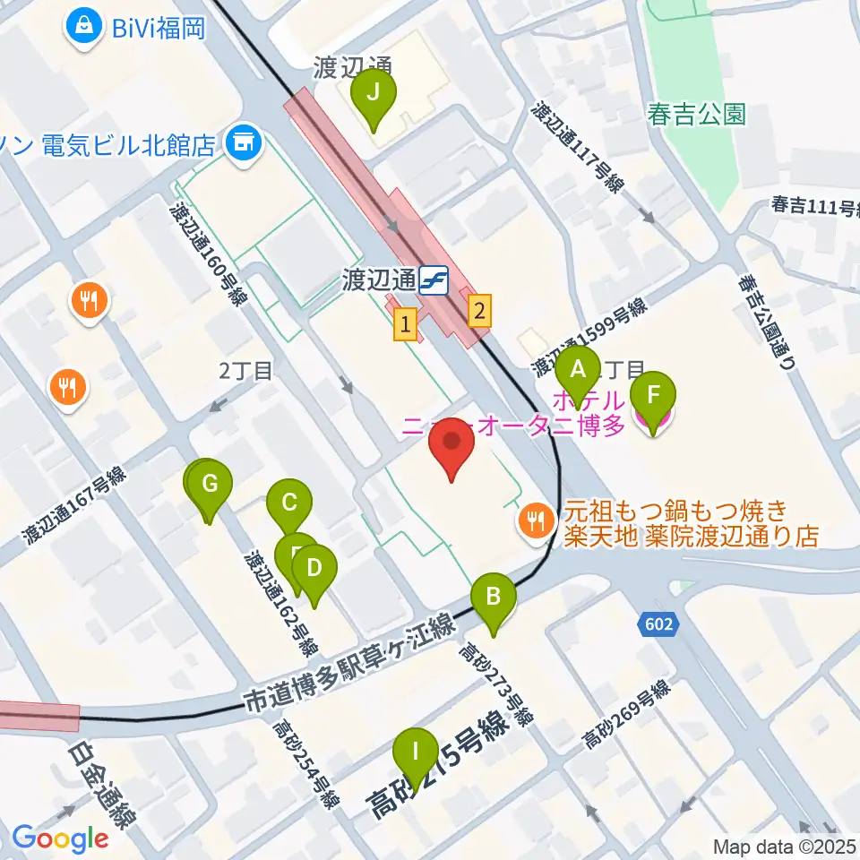 電気ビルみらいホール周辺のホテル一覧地図