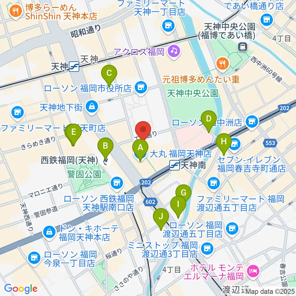TKPエルガーラホール周辺のホテル一覧地図