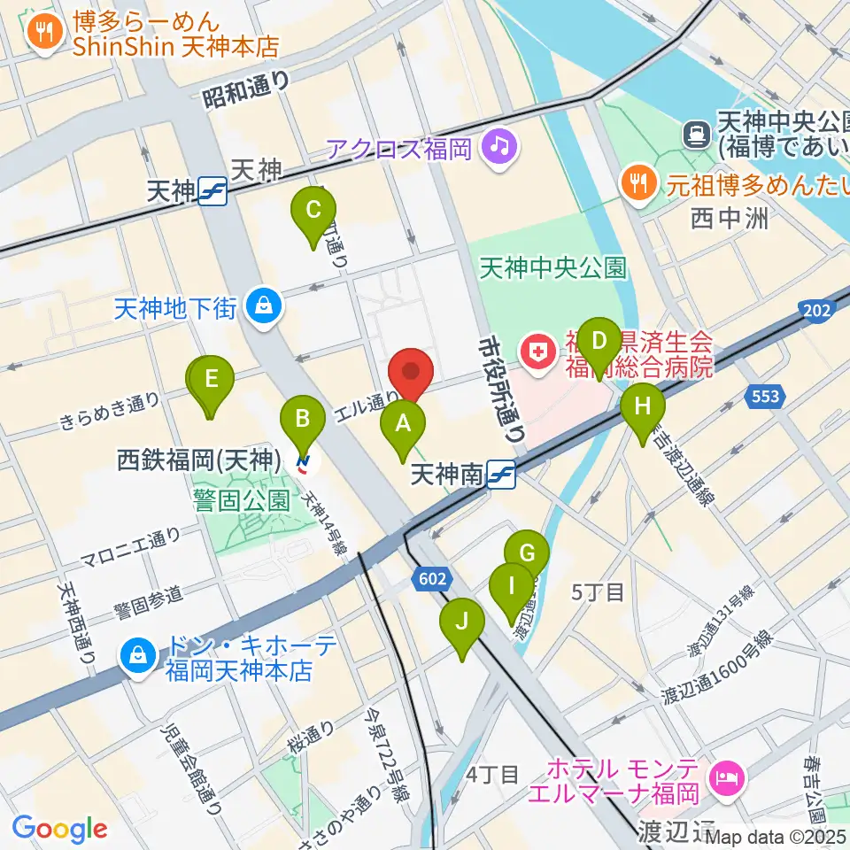 TKPエルガーラホール周辺のホテル一覧地図