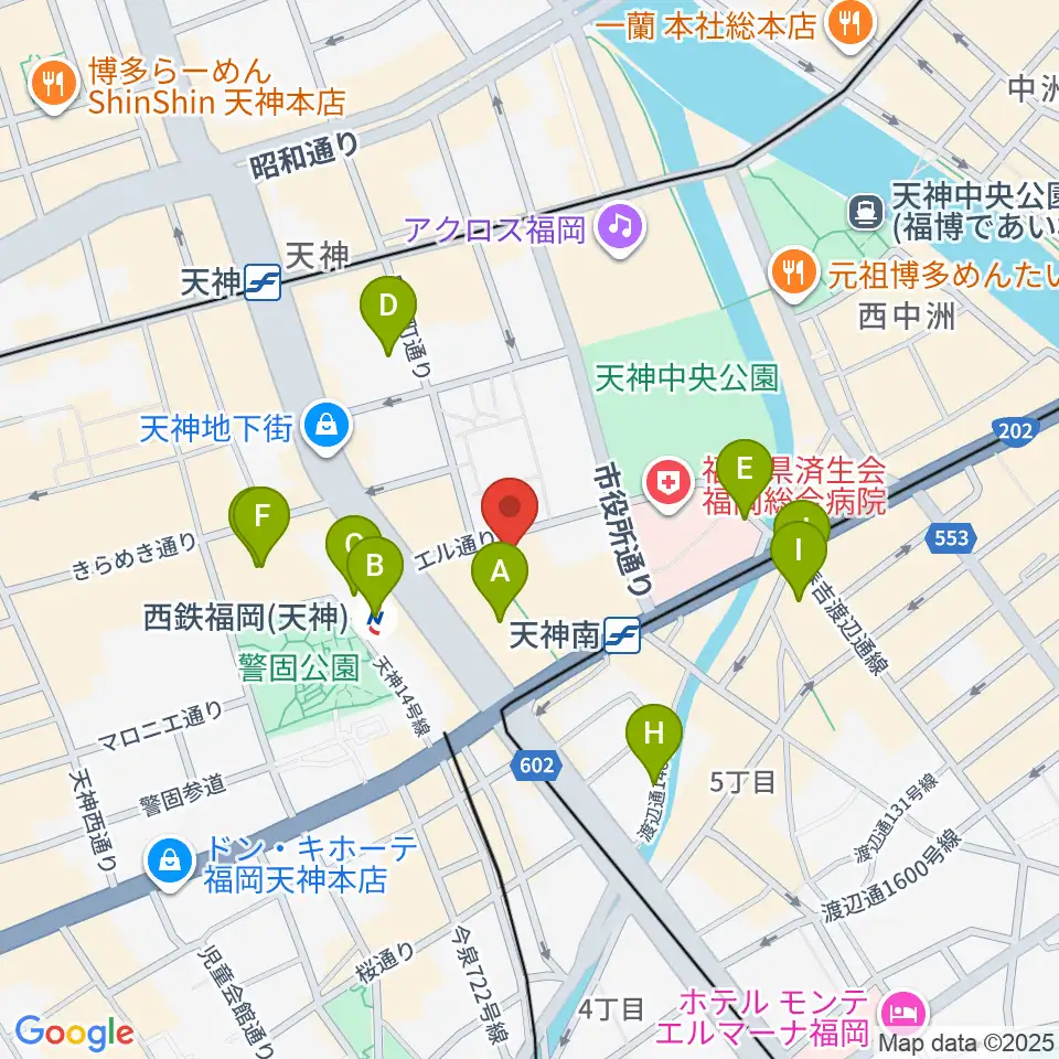 TKPエルガーラホール周辺のホテル一覧地図