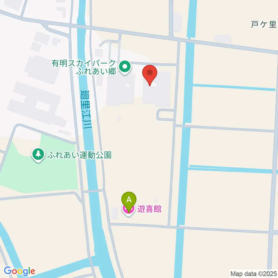 有明スカイパークふれあい郷周辺のホテル一覧地図