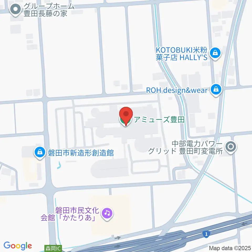 アミューズ豊田周辺のホテル一覧地図