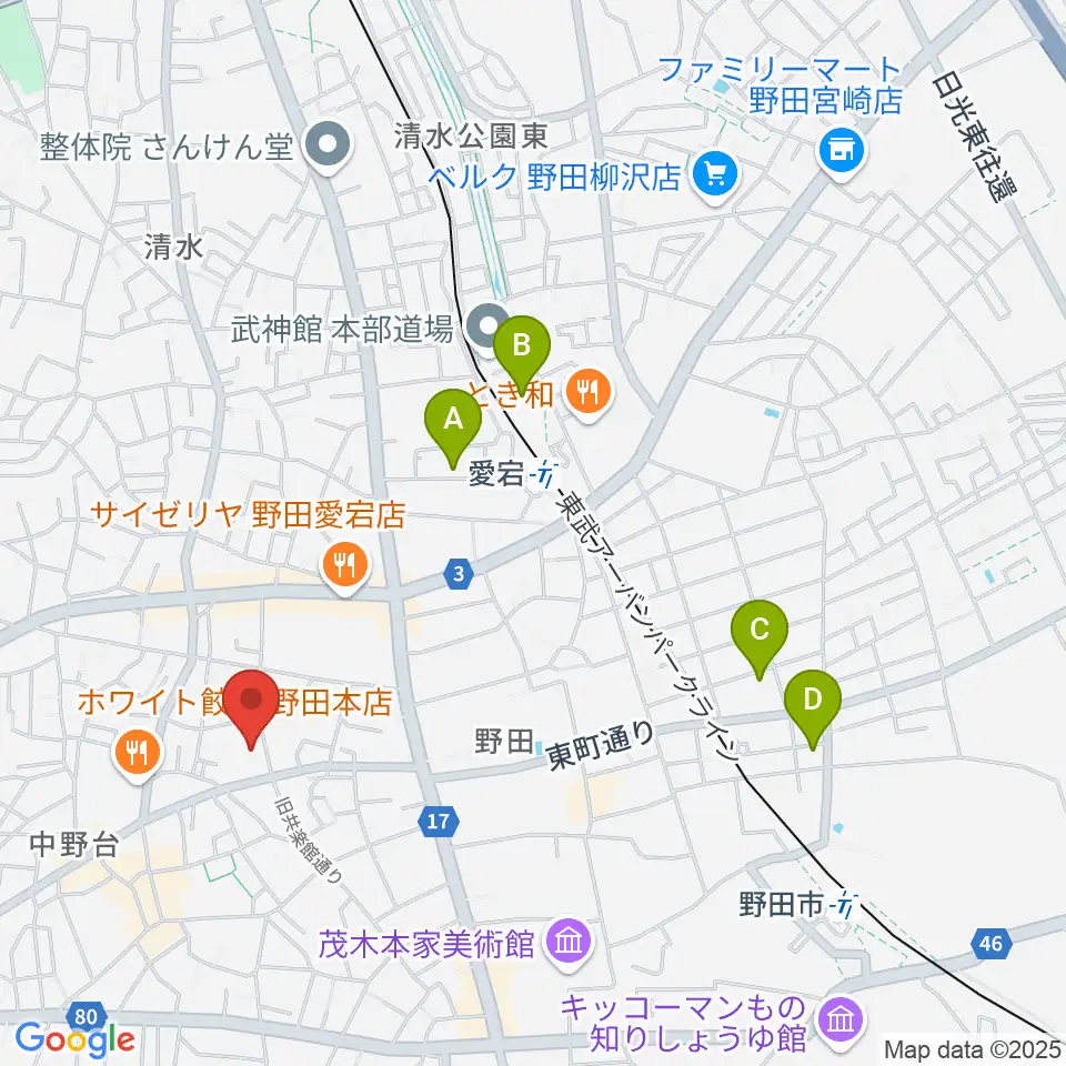 欅のホール周辺のホテル一覧地図