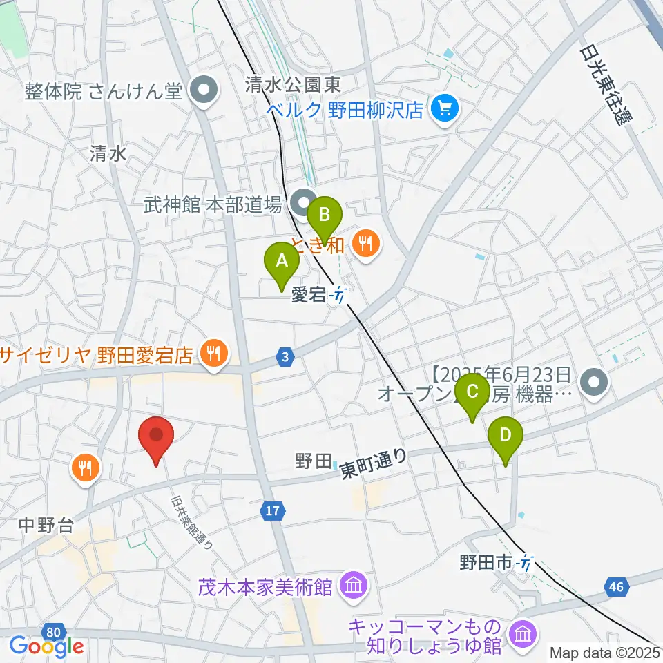 欅のホール周辺のホテル一覧地図