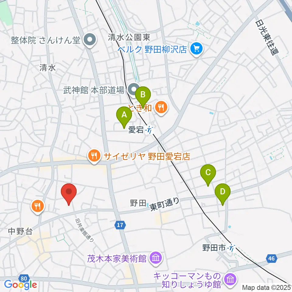 欅のホール周辺のホテル一覧地図
