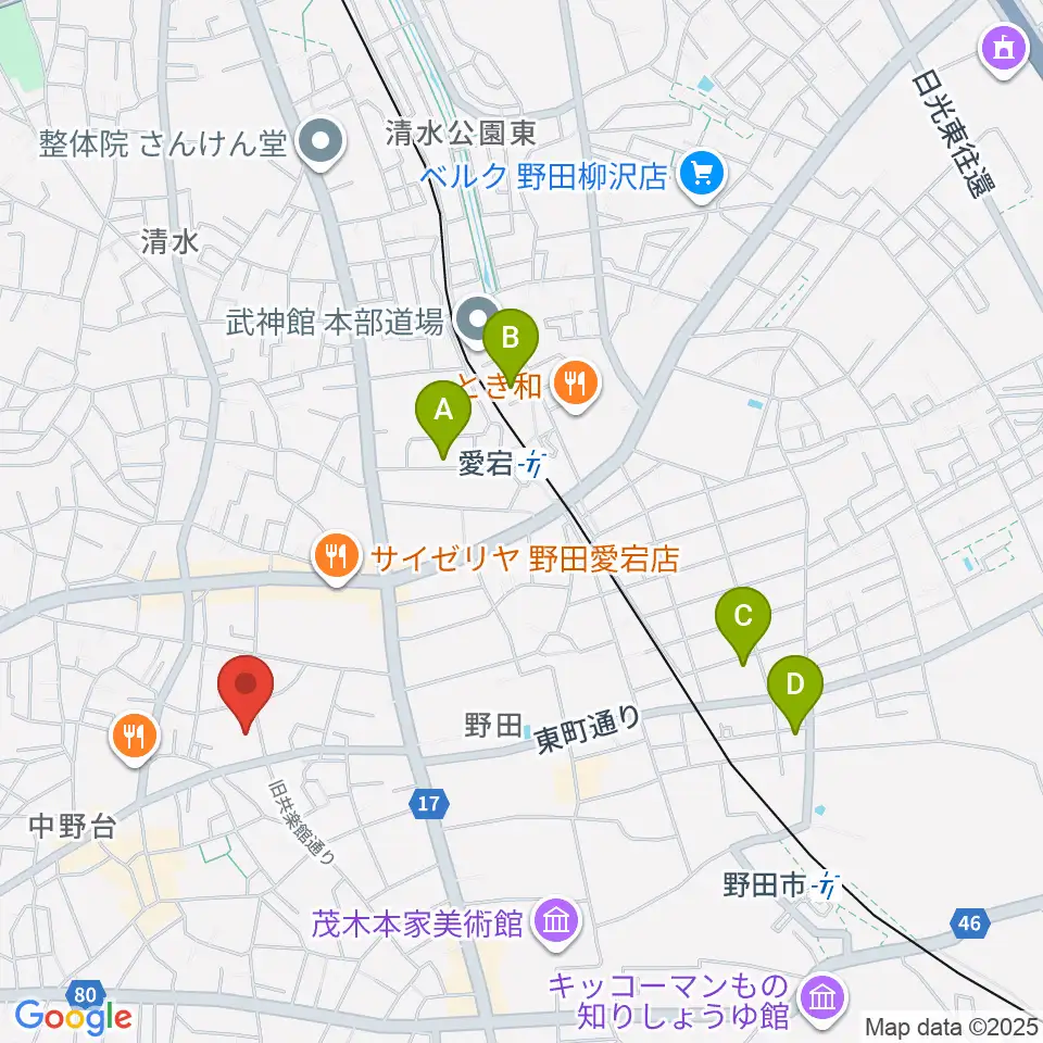 欅のホール周辺のホテル一覧地図