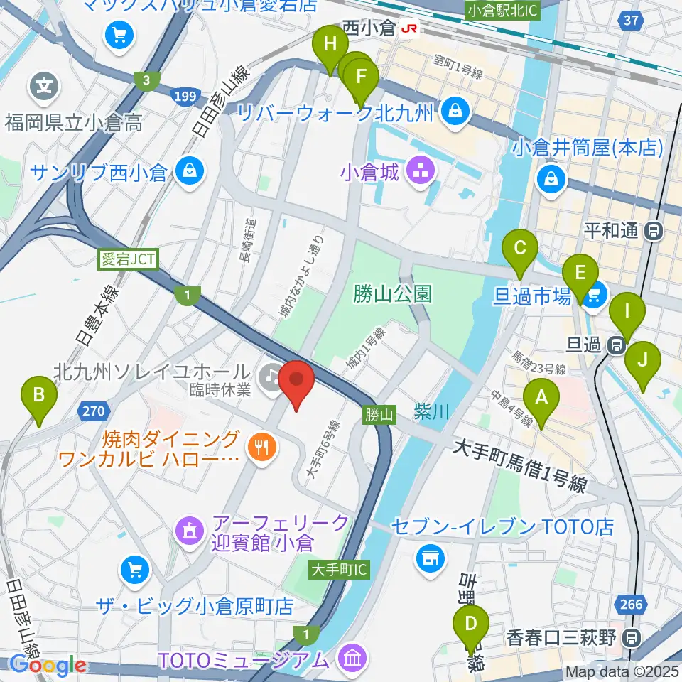 北九州市立男女共同参画センター・ムーブ周辺のホテル一覧地図