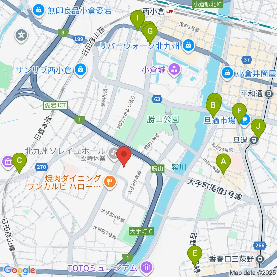北九州市立男女共同参画センター・ムーブ周辺のホテル一覧地図