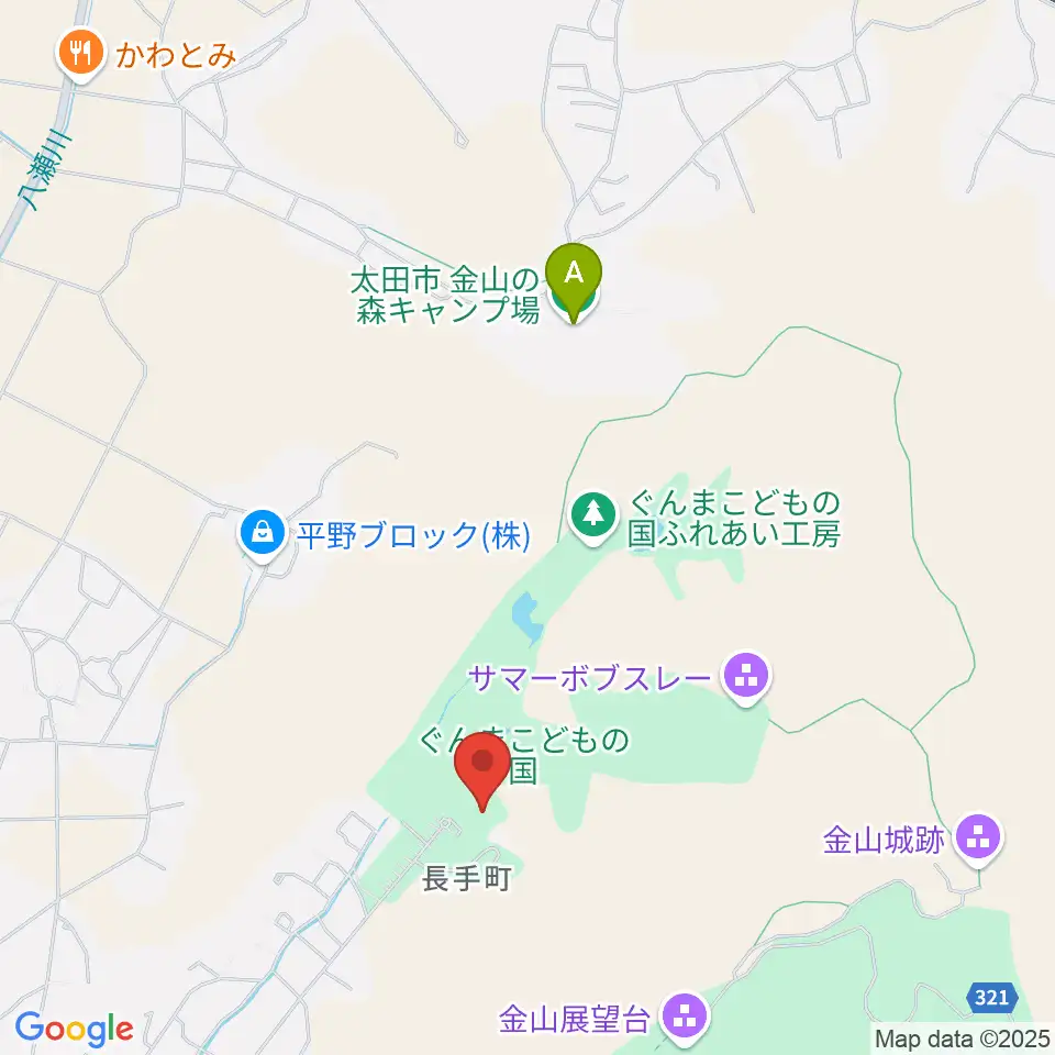 ぐんまこどもの国児童会館周辺のホテル一覧地図