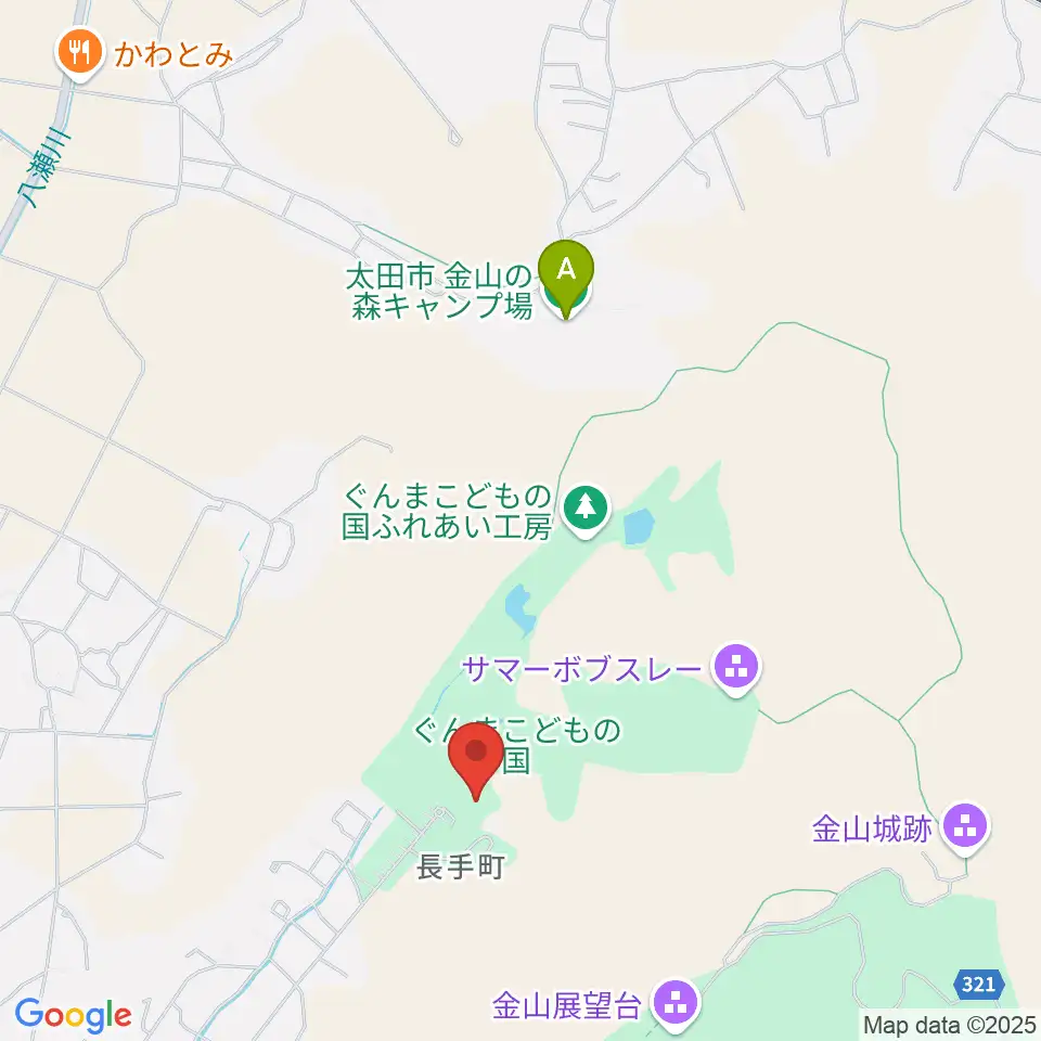 ぐんまこどもの国児童会館周辺のホテル一覧地図