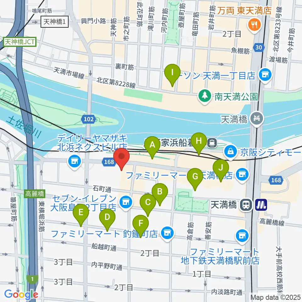 エル・おおさか 大阪府立労働センター周辺のホテル一覧地図