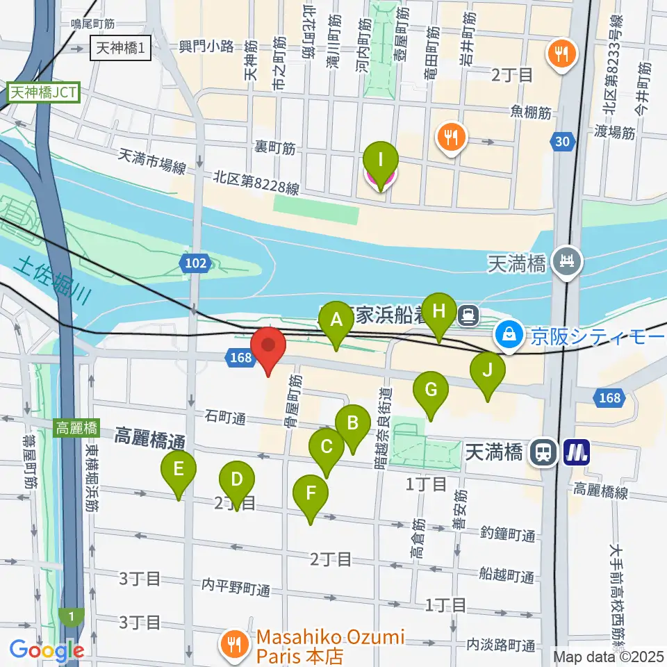 エル・おおさか 大阪府立労働センター周辺のホテル一覧地図