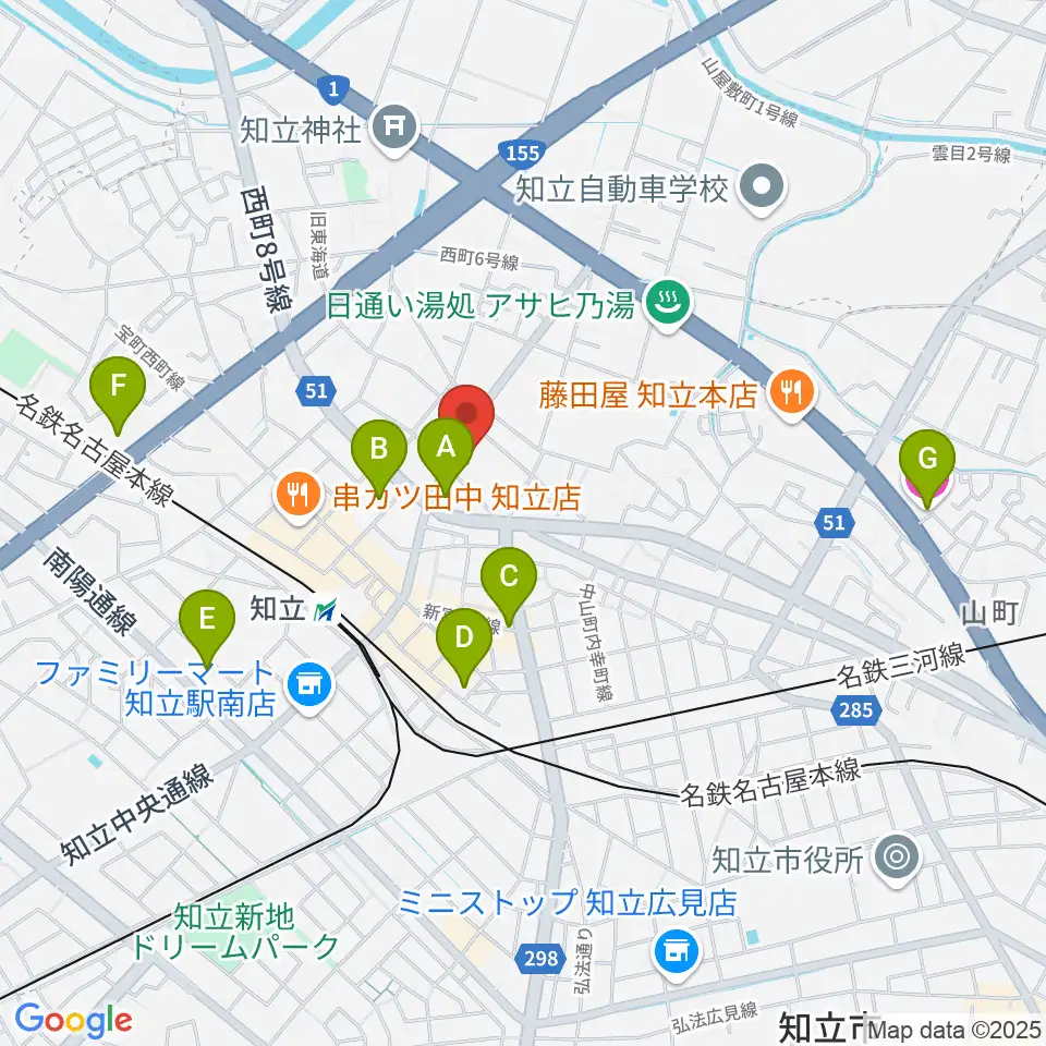知立リリオ・コンサートホール周辺のホテル一覧地図