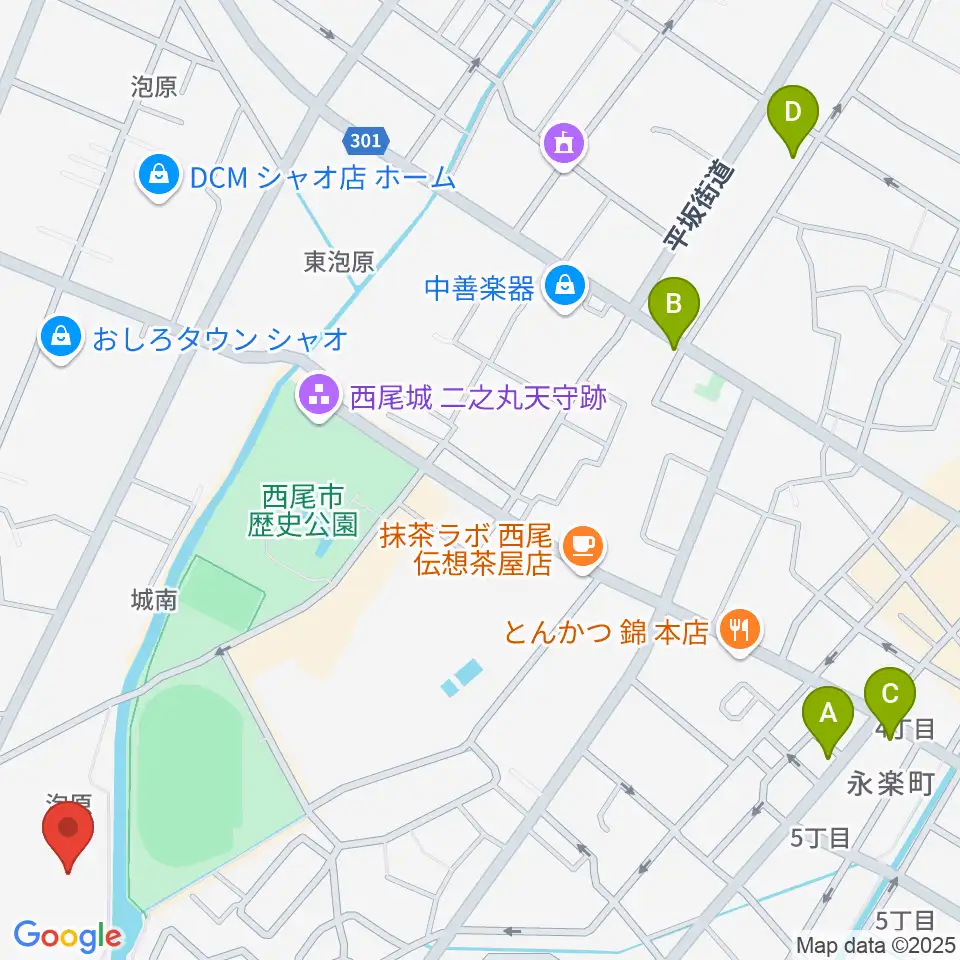 にししん文化会館 茶々っとホール周辺のホテル一覧地図