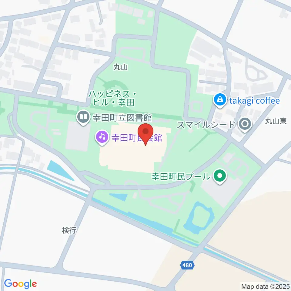 幸田町民会館周辺のホテル一覧地図