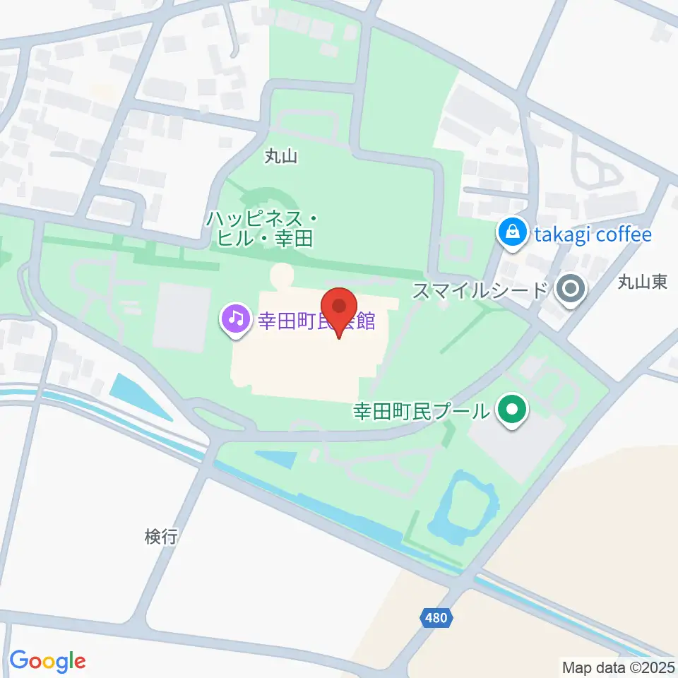 幸田町民会館周辺のホテル一覧地図