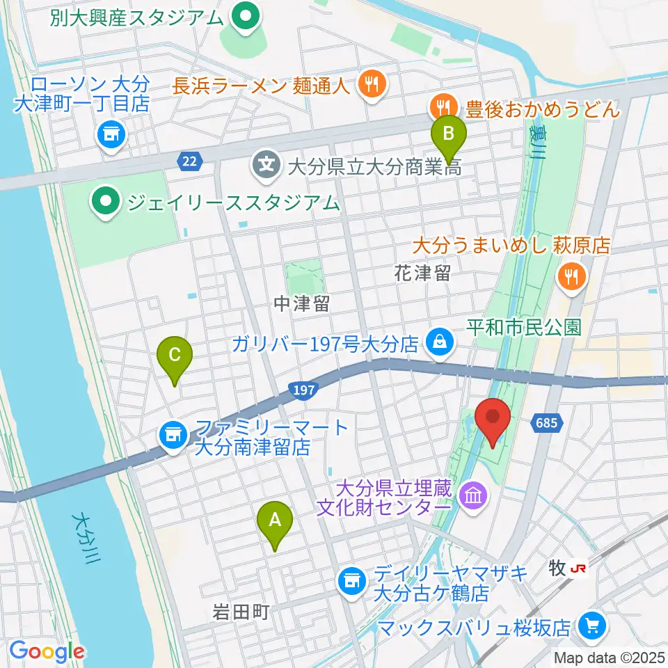 平和市民公園能楽堂周辺のホテル一覧地図