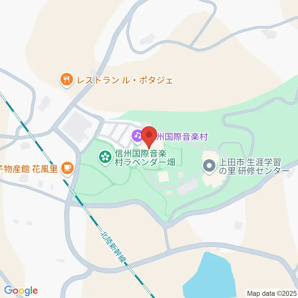 信州国際音楽村 ホールこだま周辺のホテル一覧地図
