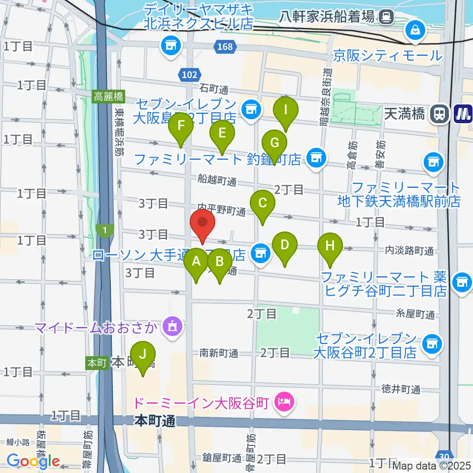 SKS音楽教室周辺のホテル一覧地図