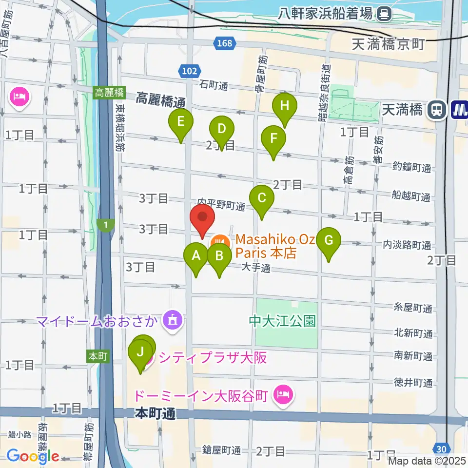 SKS音楽教室周辺のホテル一覧地図