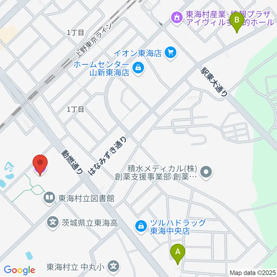 東海文化センター周辺のホテル一覧地図
