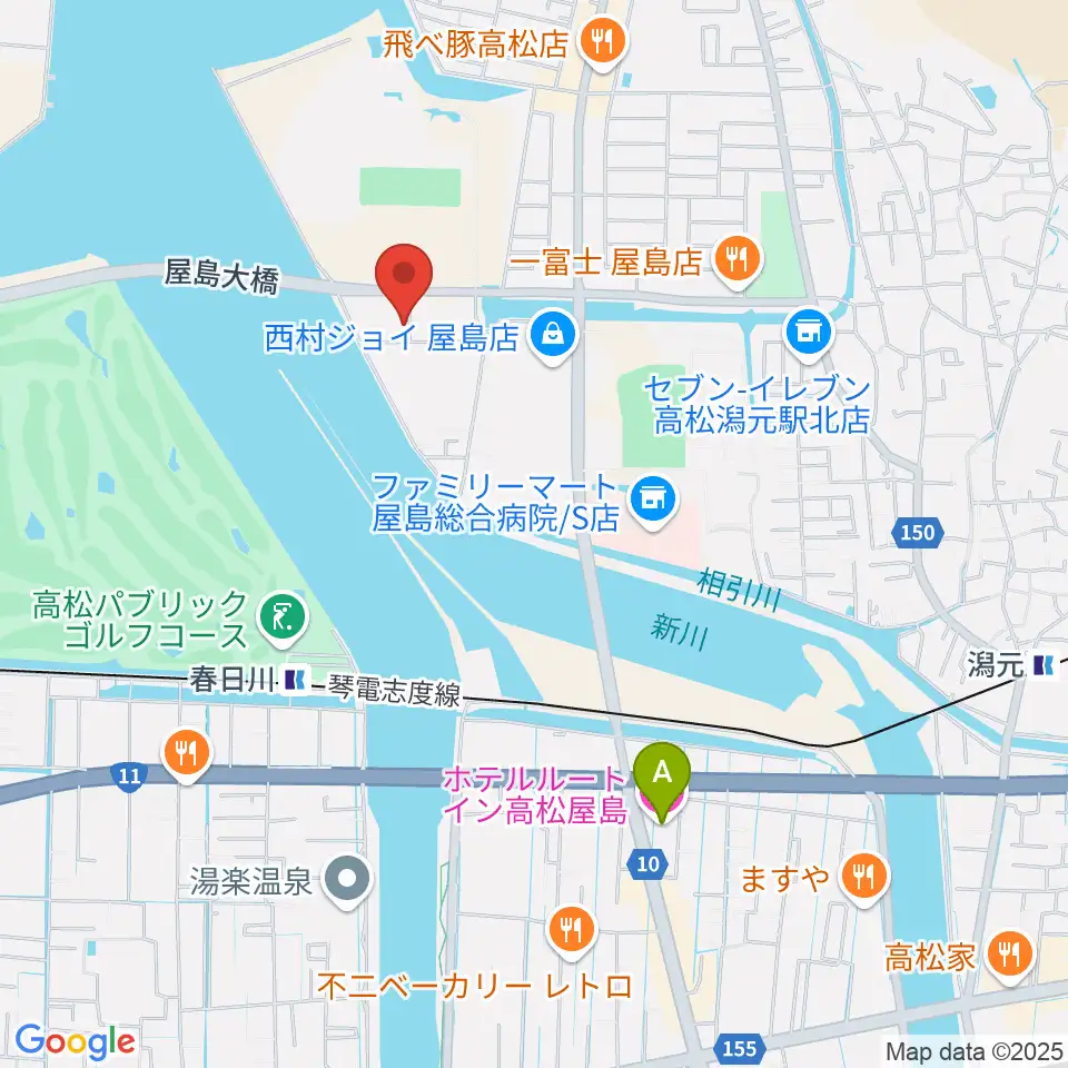 穴吹学園ホール周辺のホテル一覧地図